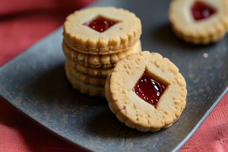 Guava Linzer Cookies